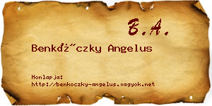 Benkóczky Angelus névjegykártya